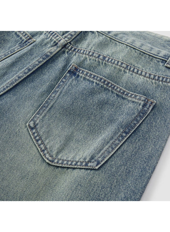 Semir Women's Denim Flared Jeans With High Waist And Floor-length, Lazy And Cool Style For Spring - Image 3