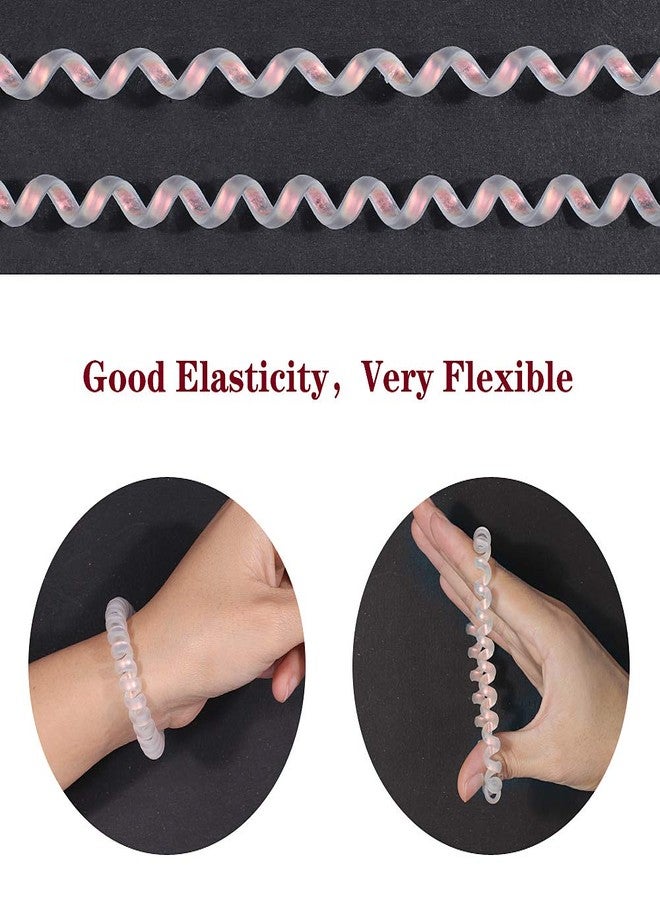 SIADEE 10 Piece Spiral Hair Ties For Thick Hair, Coil elastics Hair Ties, Multicolor Spiral,No Crease Hair Coils, Telephone Cord Plastic For Women And Girls (Shining Matte Mermaid Color) - Image 5