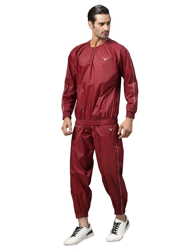 Invincible Men's Sauna Suit (Red Intermediate Level, L) - Image 3