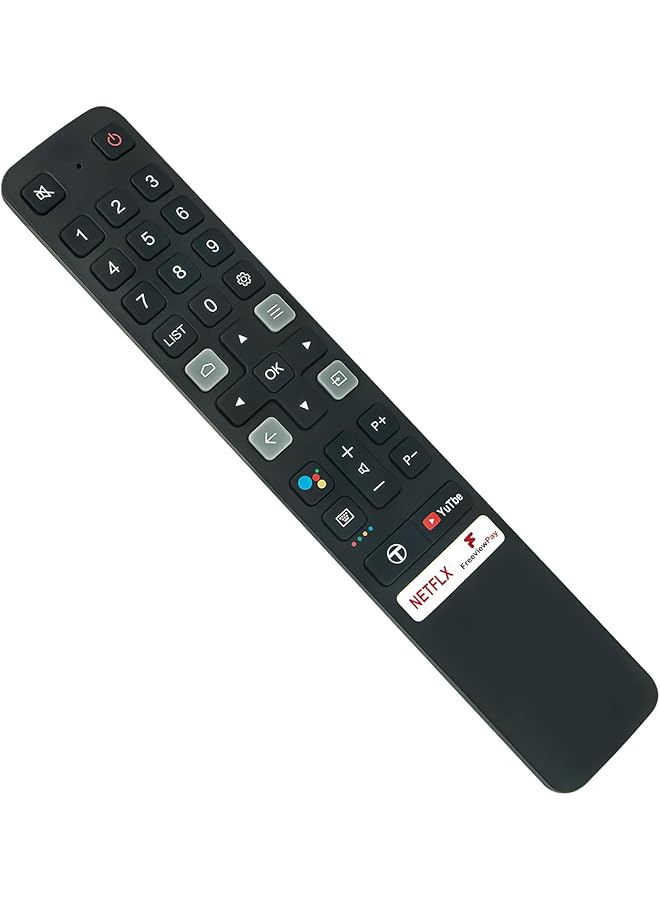 JAJEEK Voice Replaced Remote Control RC901V-FUR1 Fit For TCL 06-BTZNYY 06-BTZNYY-1002， With short Apps: YOUTUBE/NETFLIX/FREEVIEWPLAY  - Image 1
