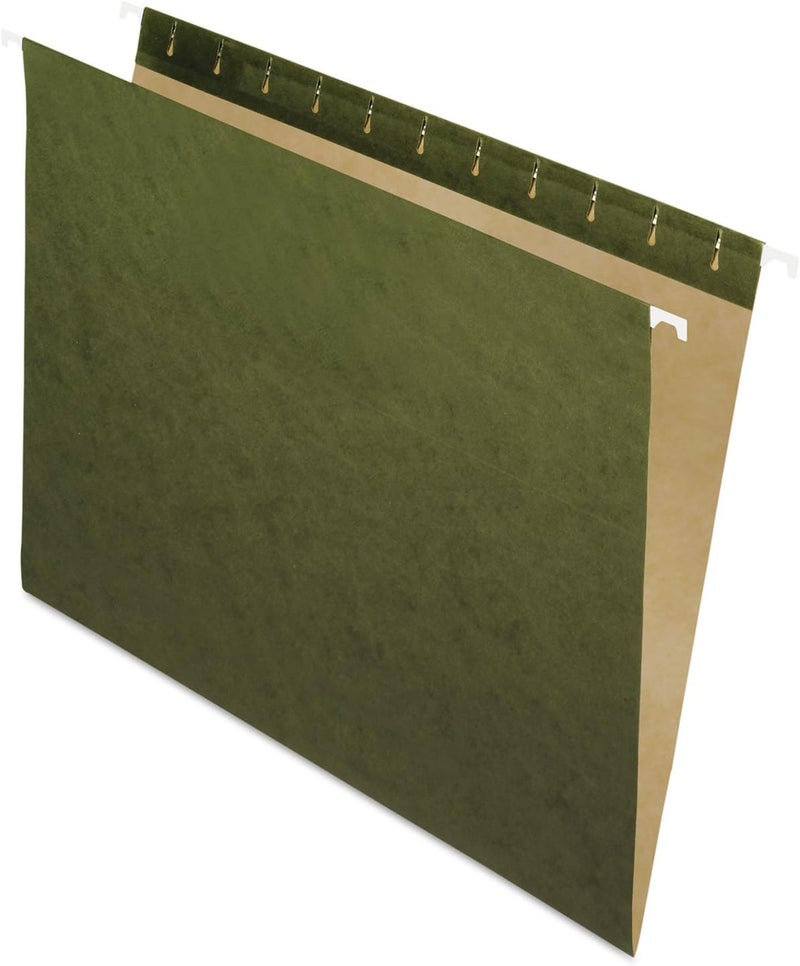 Pendaflex Recycled Hanging Folders, Letter Size, Standard Green, 25 Count - No Tabs - Image 1