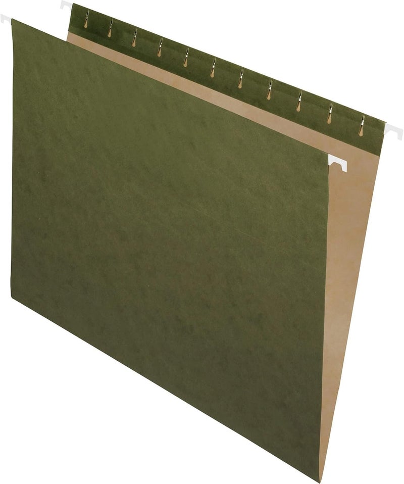 Pendaflex Recycled Hanging Folders, Letter Size, Standard Green, 25 Count - No Tabs - Image 4