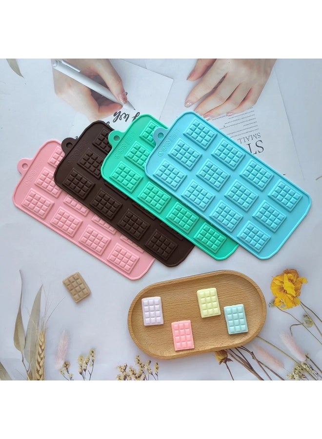 12-Cavity Chocolate Mold DIY Candy Ice Tray Biscuit Cake Baking Tool Excellent Craftsmanship For Home Baking And Pastry Making-Color:Rice Powder - Image 2