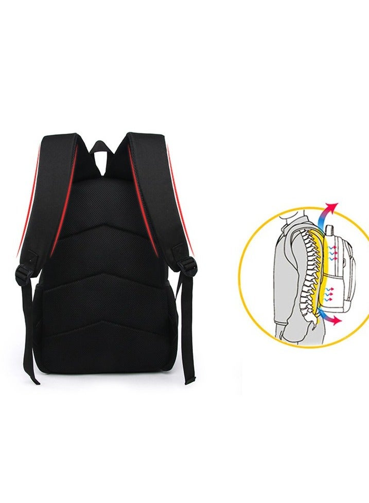 One Piece Backpack Primary And Secondary School Bags One Piece Backpack Cartoon School Bag Three-piece Set - Image 2