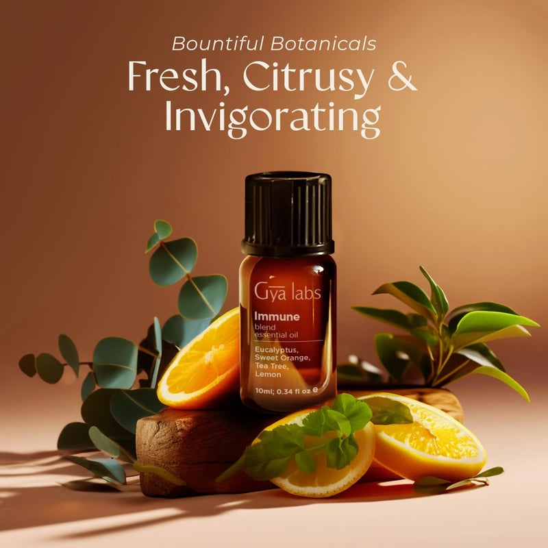 Gya Labs Immune Essential Oil Blend for Diffuser & Wellness - Thieves Essential Oil for Cleansing & Invigorating (0.34 Fl Oz) - Image 3