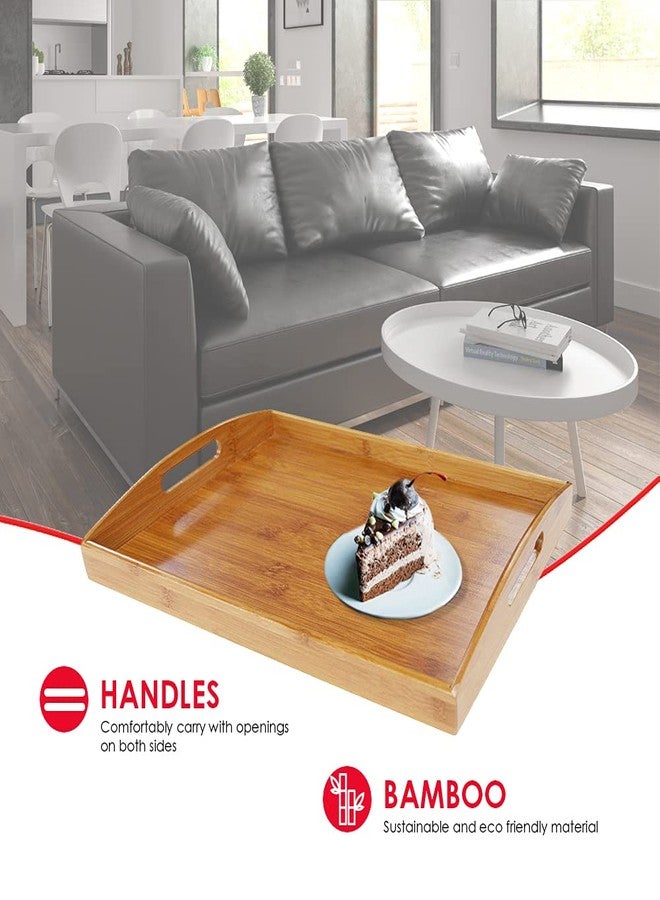 Home Basics ST01034 Serving Tray, Bamboo - Image 3