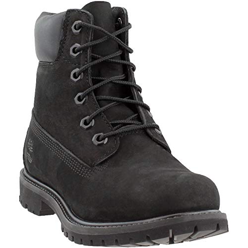 Timberland Women's 6" Premium Boot Black Nubuck 6.5 B - Medium - Image 1