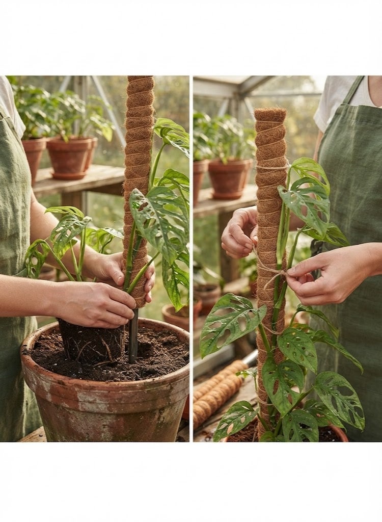 ritaj Moss Stick for Plant Support Extension, Climbing Indoor Plants | 100 cm | 2 Pack - Image 2