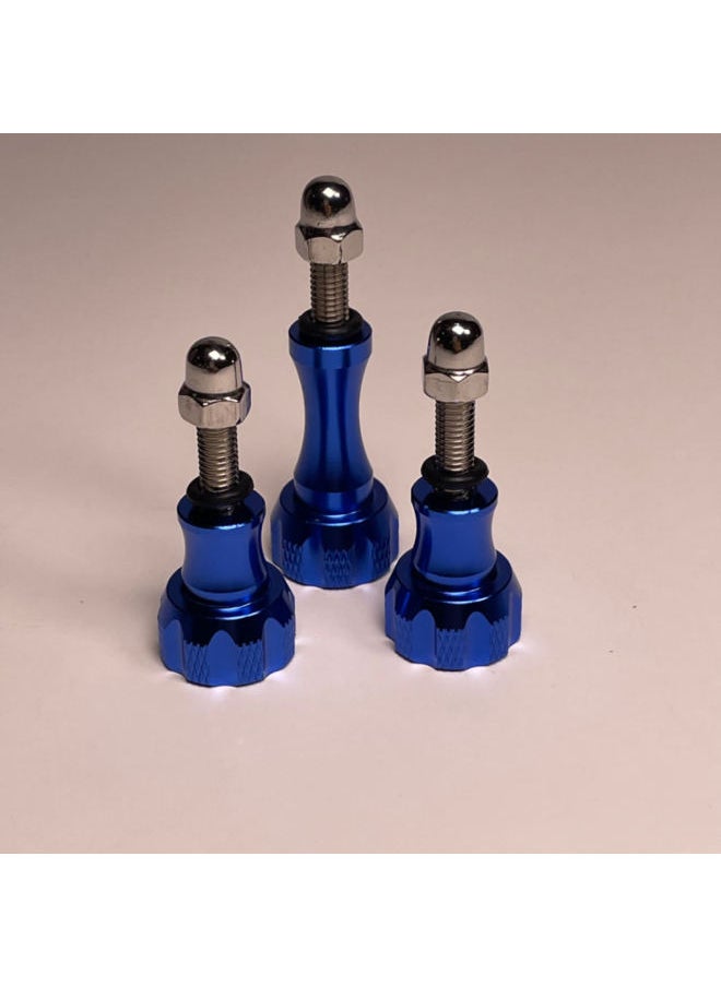 Generic Long And Short Screw Screw CNC Aluminum Alloy Camera Screw Three-piece Set Accessories Gopro Hero7 Accessories-Color:Purple  - Image 4