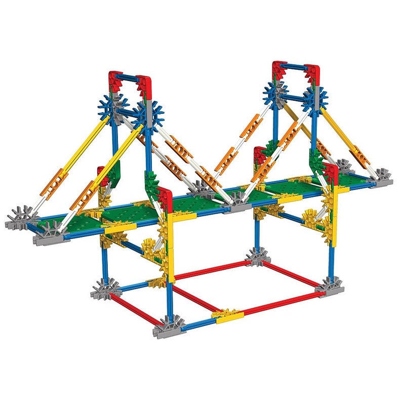 Basic Fun Kâ€™NEX Education â€“ Intro to Structures: Bridges Set â€“ 207 Pieces â€“ for Grades 3-5 Construction Education Toy - Image 1