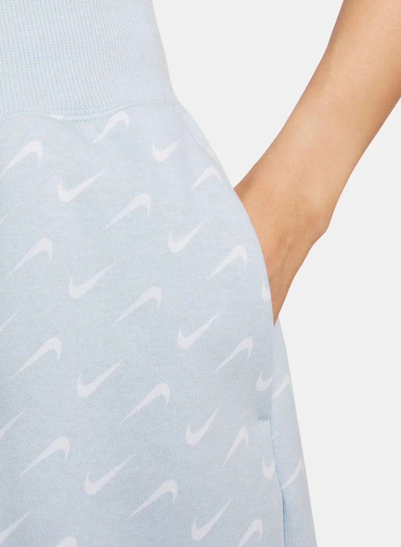 Nike Nsw Phoenix Fleece Oversized All Over Printed Sweatpant