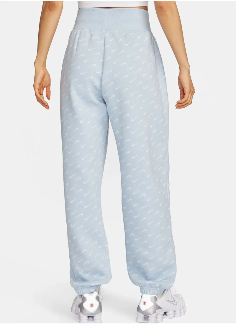 Nike Nsw Phoenix Fleece Oversized All Over Printed Sweatpant