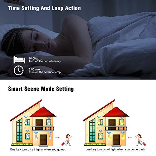 eMylo Smart WiFi Light Switch Wireless Relay Switch Module Remote Control Home Automation Timers Compatible with Alexa Echo Google Home iPhone Android App 2 Packs - Image 2