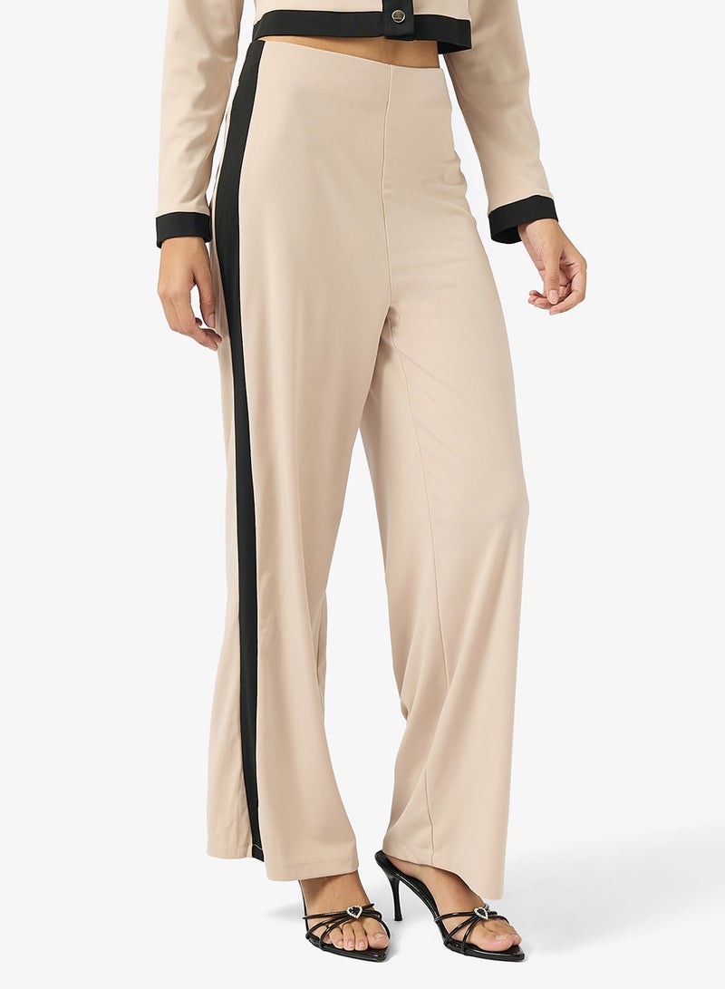 Ginger Knitted Classic Contrast Trim Detail Coord Set - Image 4