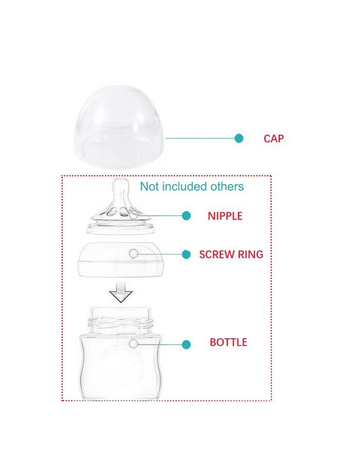 ROMIRUS (3 Pack) Bottle Caps Replacement For Avent Natural Baby Feeding Bottles - Image 2