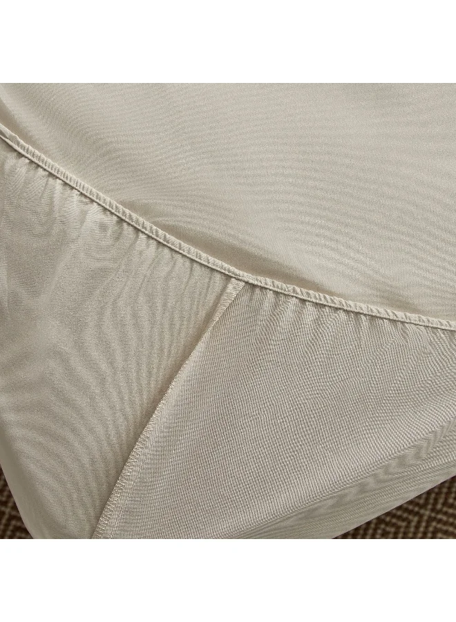 Home Box Derby Solid Microfiber Single Fitted Sheet - 90x190+20 cm