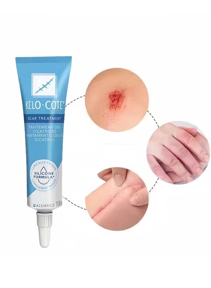 Kelo-cote Advanced Formula Scar Treatment Gel,Reduces the Appearance of Old New Scars,Stretch Marks, Surgery, Injuries 15g - Image 1