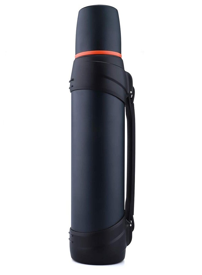 Olerd Large Thermosflask- 85oz Stainless Steel Insulated Bottle for Travel with BPA Free Cup - 2.5L Oversized Vacuum Insulated Thermoses with Handle and Strap for Hot & Cold Drinks(Blue) - Image 1
