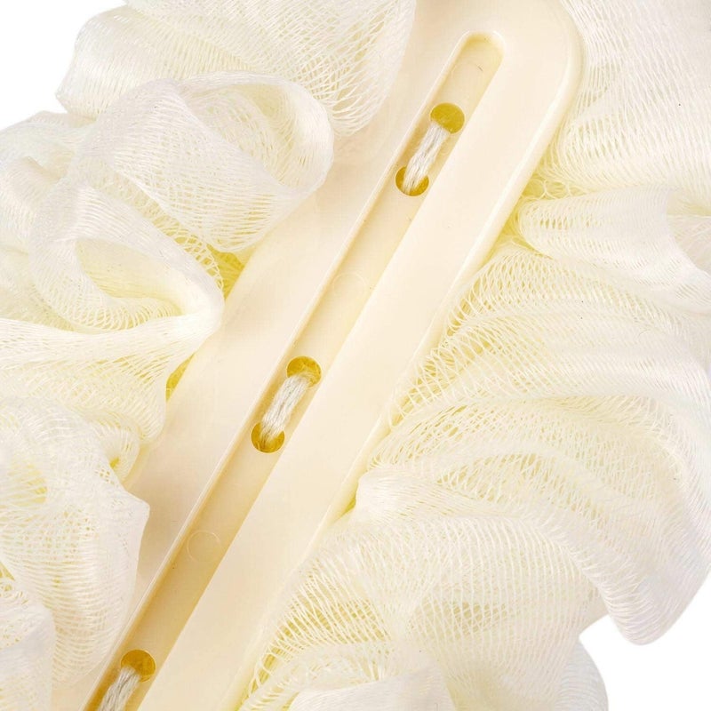 Arswin Back Scrubber for Shower,Loofah Long Handle Bath Body Brush,Soft Nylon Mesh Sponge for Shower,Loofah On a Stick for Men Women,Exfoliating Scrub Cleaning Luffa for Elderly(3-Pack,White) - Image 4