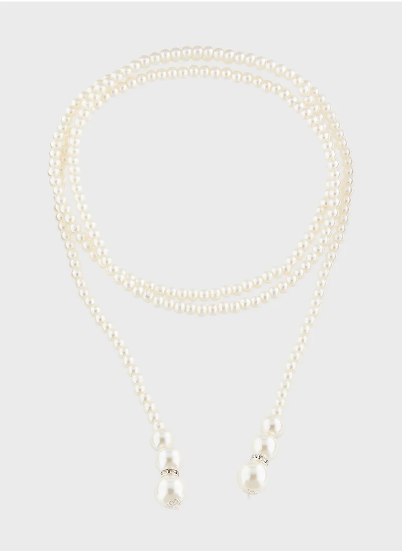 خزانة Pearl Lariat Necklace