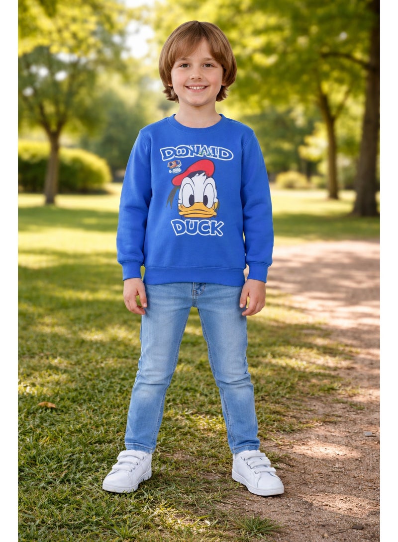 كيو كيو سويت شيرت شتوي للأطفال من QQ للأولاد والبنات، خامة قطن 100% مبطن وبرة تقيلة، مبطن من الداخل، معالج ضد الوبرة والبهتان، ناعم ودافئ، ألوان جذابة، مناسب للاستخدام اليومي للأطفال (2 سنوات)) - Image 3