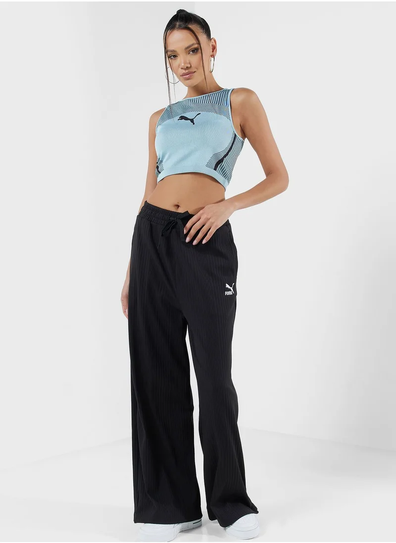 PUMA Classics Ribbed Relaxed Pants