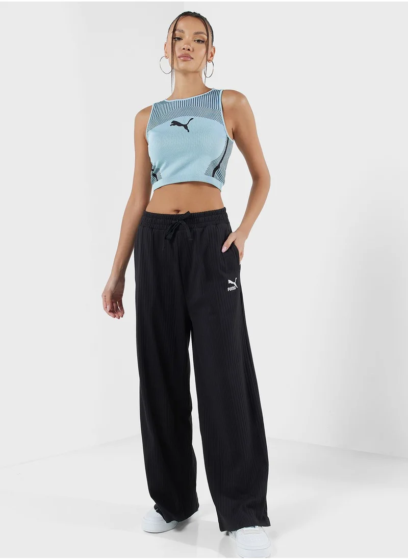 PUMA Classics Ribbed Relaxed Pants