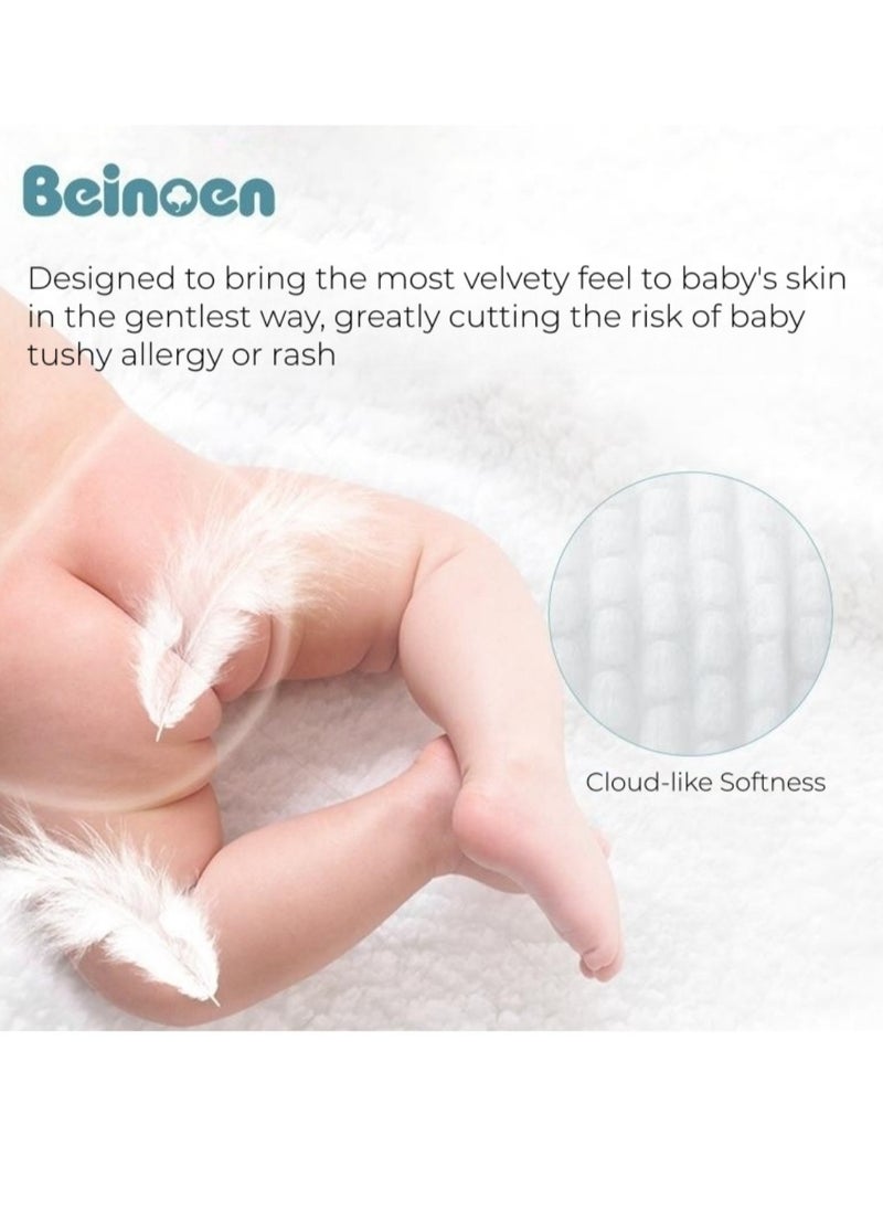 Beinoen Premium Ultra-Soft Baby Diapers–Maximum Absorbency, Leak Protection, and Comfort–Eco-Friendly, Suitable for Sensitive Skin, Bulk Pack of 68 Pieces, Size NB Suitable For ≤ 5kg Baby  - Image 5