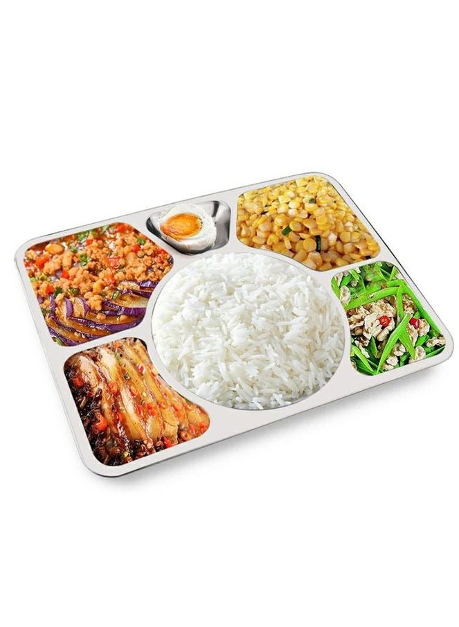 صينية تقديم طعام استانلس مقسمة - Image 1
