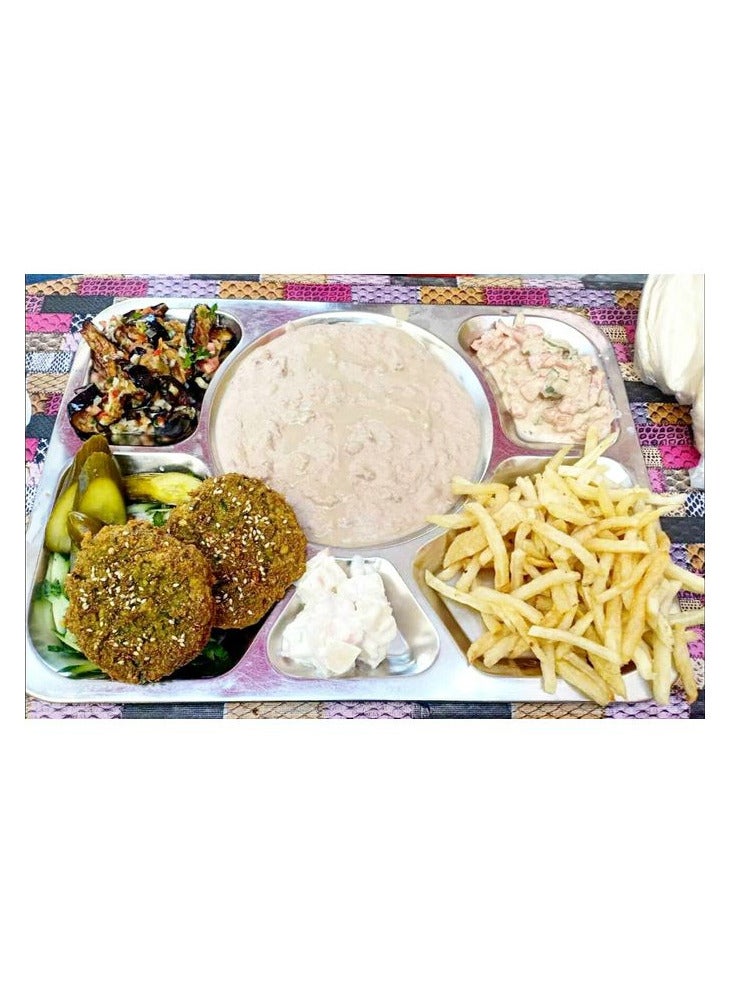 صينية تقديم طعام استانلس مقسمة - Image 2