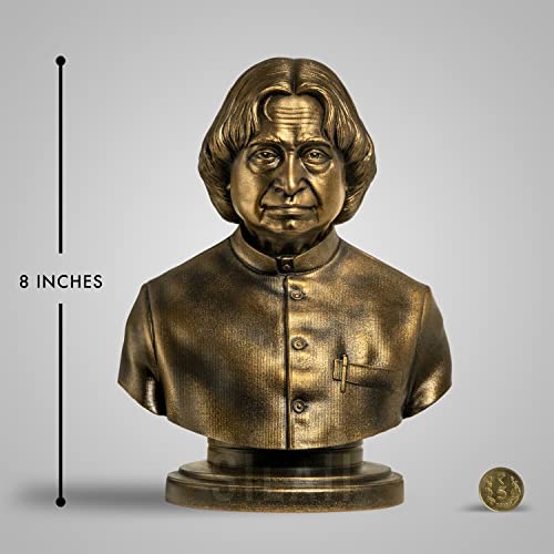 SILAII Dr. A.P.J. Abdul Kalam Sculpture - 8 INCH, Antique Bronze Colour - Image 2