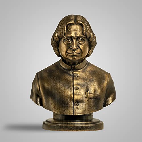 SILAII Dr. A.P.J. Abdul Kalam Sculpture - 8 INCH, Antique Bronze Colour - Image 1