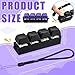 Ferreve 2 Pcs Keyboard Fidget Toys Fidget Clicker Keyboard FourButton Clicker Keychain Button ADHD Stress Relief Gifts for Adult to Relief Stress Pass The TimeBlack Purple - Image 4