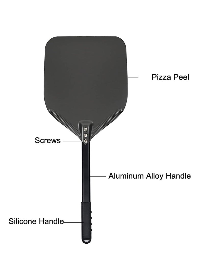 Y&D Pizza Peel 12 Inch, Perforated Long Paddle, Anodized Aluminum Turning Oven for Any Outdoor Or Indoor Grill  - Image 5