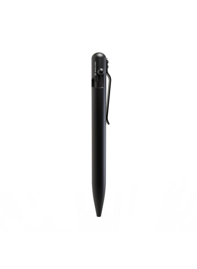 Bastion Luxury Carbon Fiber Bolt Action Pen Durable Professional Ballpoint Pen For Travel School And Work Birthday Gift Idea Black Stainless Steel - Image 2