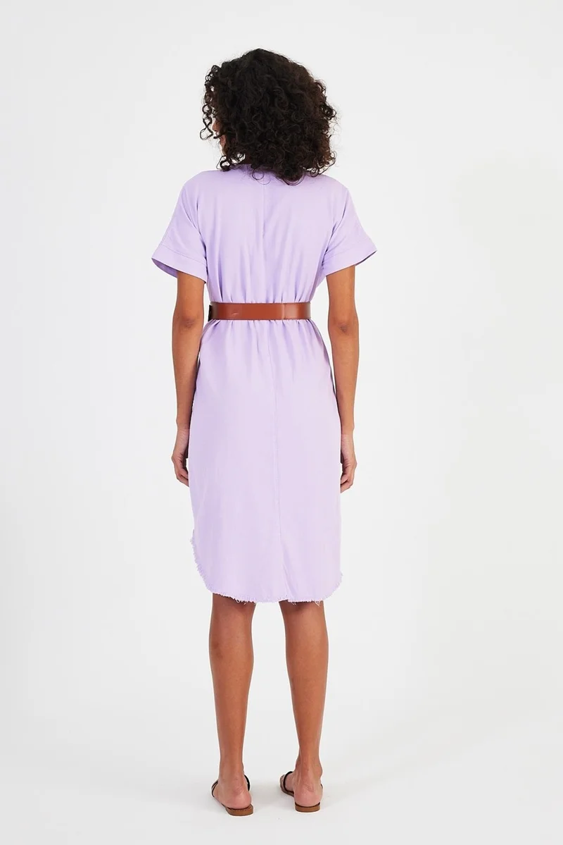 Alexander Gardi Alexandergardı V-neck Belted DRESS (A23-10141)