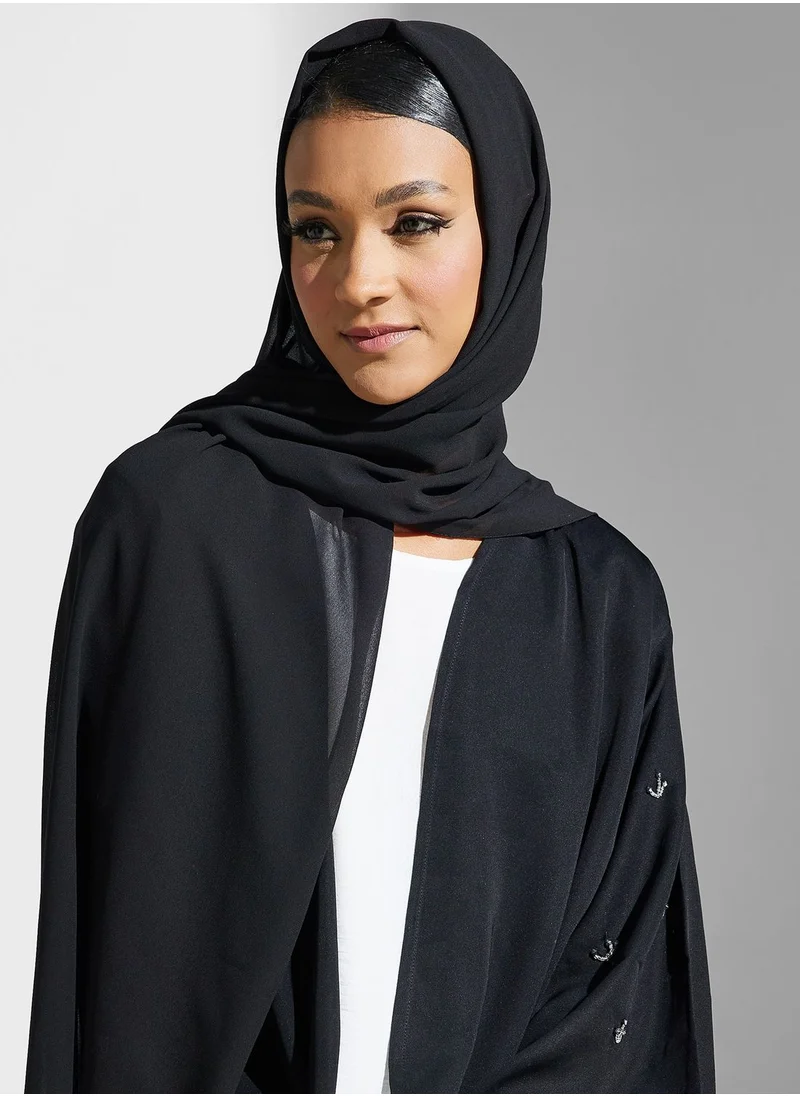 Khizana Embellished Detail Abaya