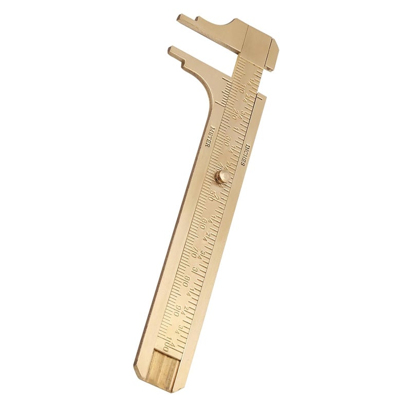 Global versatile design banapoy Strong Brass Vernier Caliper with Double Scales, Convenient Daily Use Measuring Tool, Brass Caliper for Woodworkers and Crafters (Double Scale 100mm) Elegant appearance Modern color selections Modern practical shape Easy lifting build Carefully selected material Cross product combo compatible Changing environment compatible Custom sizing alternatives General standard compliant quality Bug proof seal Popular trusted craftsmanship Reliable daily use design Light durable upgraded substance Indoor outdoor all-purpose fit Chemical free Market need oriented construction Elegant practical multi-option build Slow wear optimized quality Temp & permanent project compatible Batch uniform stable quality Demand fit global economical quality Foldable General purpose premium build All climate suitability - Image 2