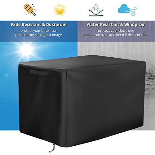 Guisong Planer Cover for Dewalt Woodworking Planer,25" x 22.5" x 18", Waterproof& Dustproof Table Saw Cover for Thickness Planer, Heavy Duty 420D Oxford Fabric-Indoor or Outdoor - Image 5