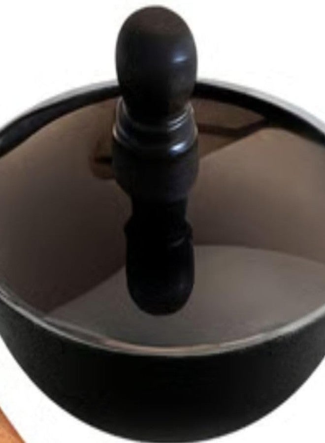 Drumstone (𝟏𝟎 𝗬𝗲𝗮𝗿𝘀 𝗪𝗮𝗿𝗿𝗮𝗻𝘁𝘆 Non Stick Kadai 24cm 3.3L with Lid | Deep Frying Pan for Cooking & Festive Use– 𝐆𝐢𝐟𝐭 𝐟𝐨𝐫 𝐃𝐢𝐰𝐚𝐥𝐢, 𝐘𝐞𝐚𝐫-𝐄𝐧𝐝 & 𝐀𝐥𝐥 𝐎𝐜𝐜𝐚𝐬𝐢𝐨𝐧𝐬 - Image 5