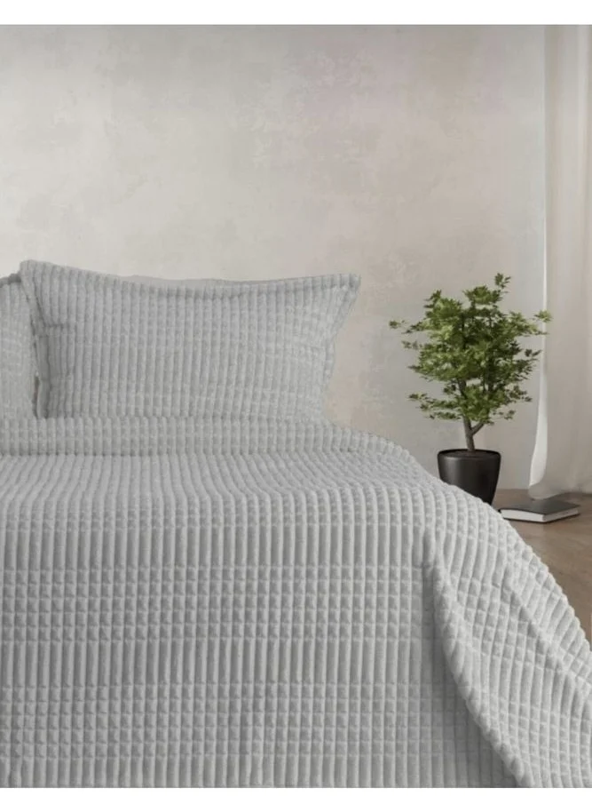 ميرينوس Modern Line 3 Piece Blanket Set Light Grey