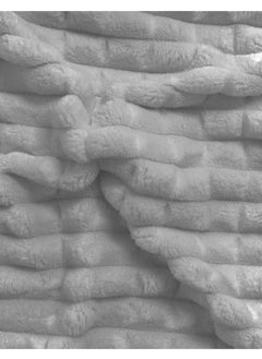 MERINOS Modern Line 3 Piece Blanket Set Light Grey  - Image 3