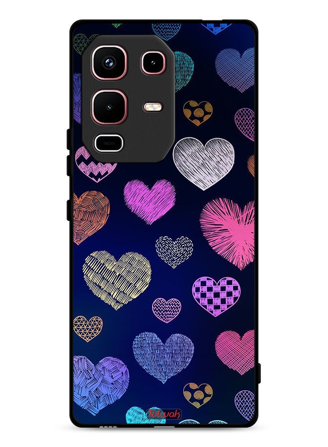 Tolwak Infinix Note 50s Protective Case Cover Dhaga Hearts Pattern - Image 1