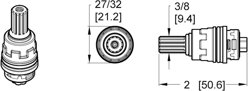 Pfister 9100320 Cold Faucet Cartridge Original Version - Image 2