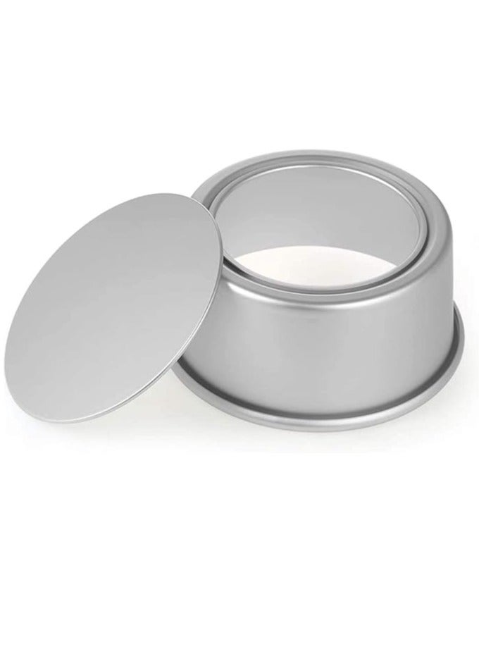 AMERTEER 8 Inch Cake Pan with Removable Loose Bottom, Non-Stick Carbon Steel Deep Round Baking Pan, Heavy Duty Bakeware Round Cake Pans, Quick Release Cake Molds for Baking Layer Cake - Image 2