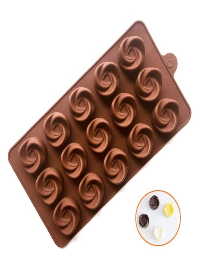 BAKERS 4U قالب سيليكون لصنع الشوكولاتة على شكل وردة - Image 2