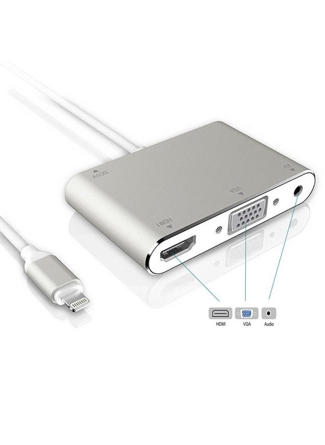 Generic For Apple Interface to HDMI VGA Jack Audio TV Adapter Cable Converter for iPhone X iPhone 8 7 7 Plus 6 6S iPad Series  - Image 2
