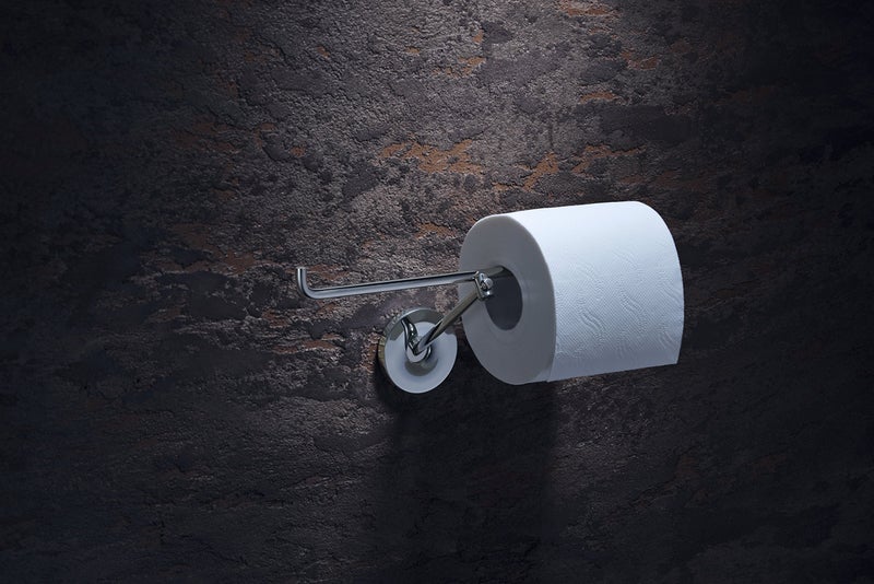 AXOR Toilet Paper Holder Easy Install 4-inch Modern Accessories in Chrome, 40836000 - Image 2