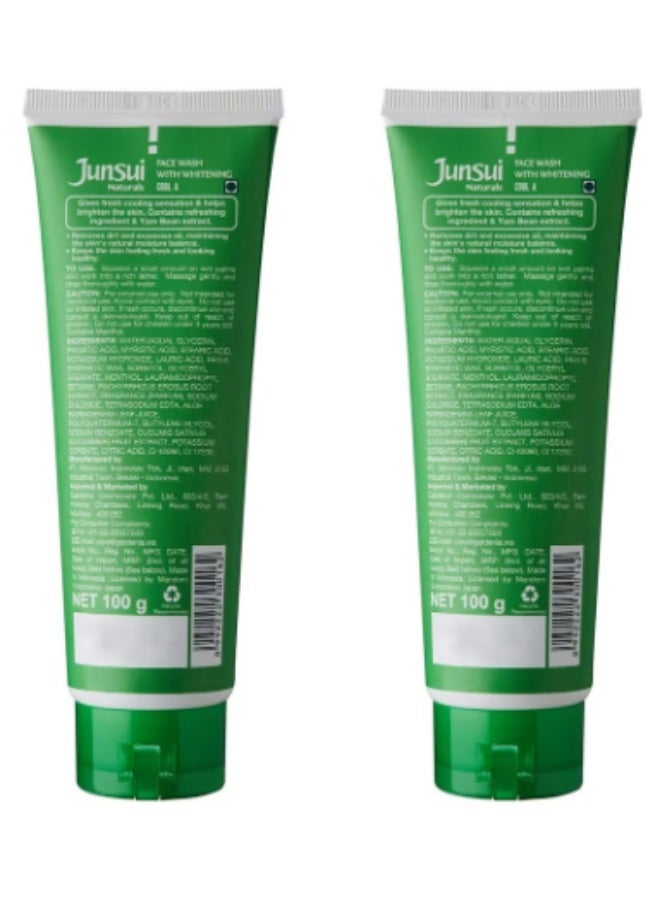 جونسوي عبوة من قطعتين من غسول الوجه المنعش والمبيض الطبيعي 100 غرام - Image 2