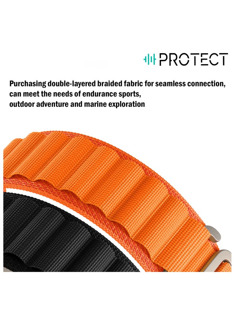 Apple Watch Band Alpine Loop 42mm 44mm 45mm 49mm, Stylish Lightweight Polyester Strap, Breathable Comfortable Design, Secure Adjustable Fit - Image 5